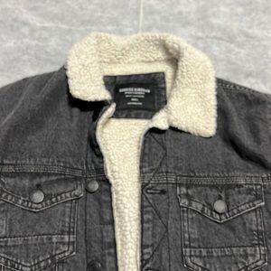 Black denim jacket